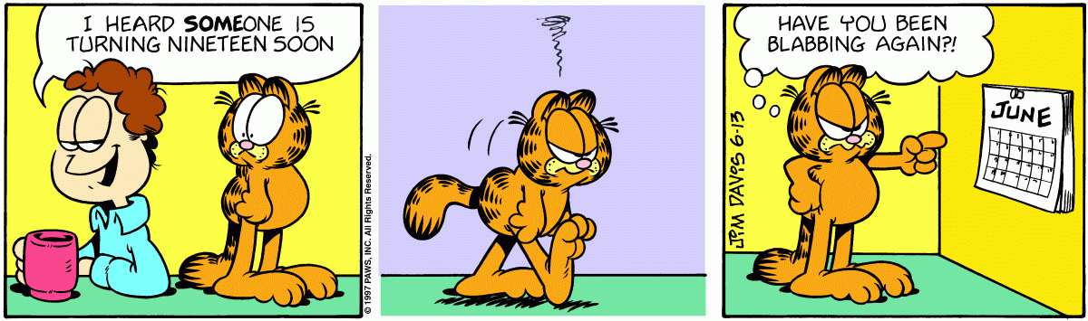 Garfield, June 13, 1997