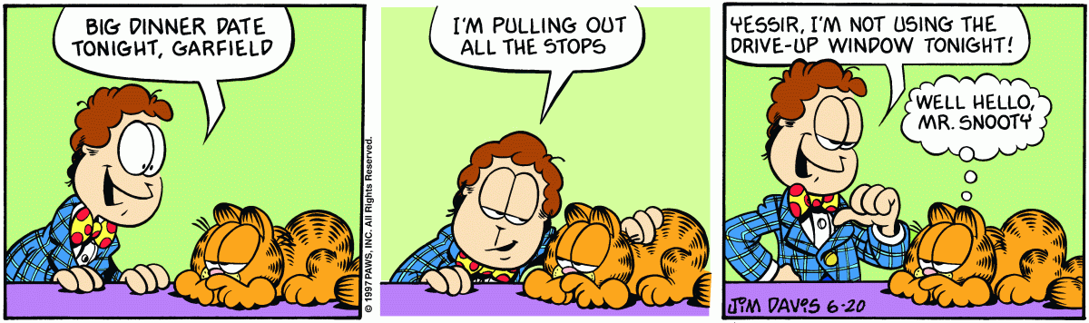 Garfield, June 20, 1997