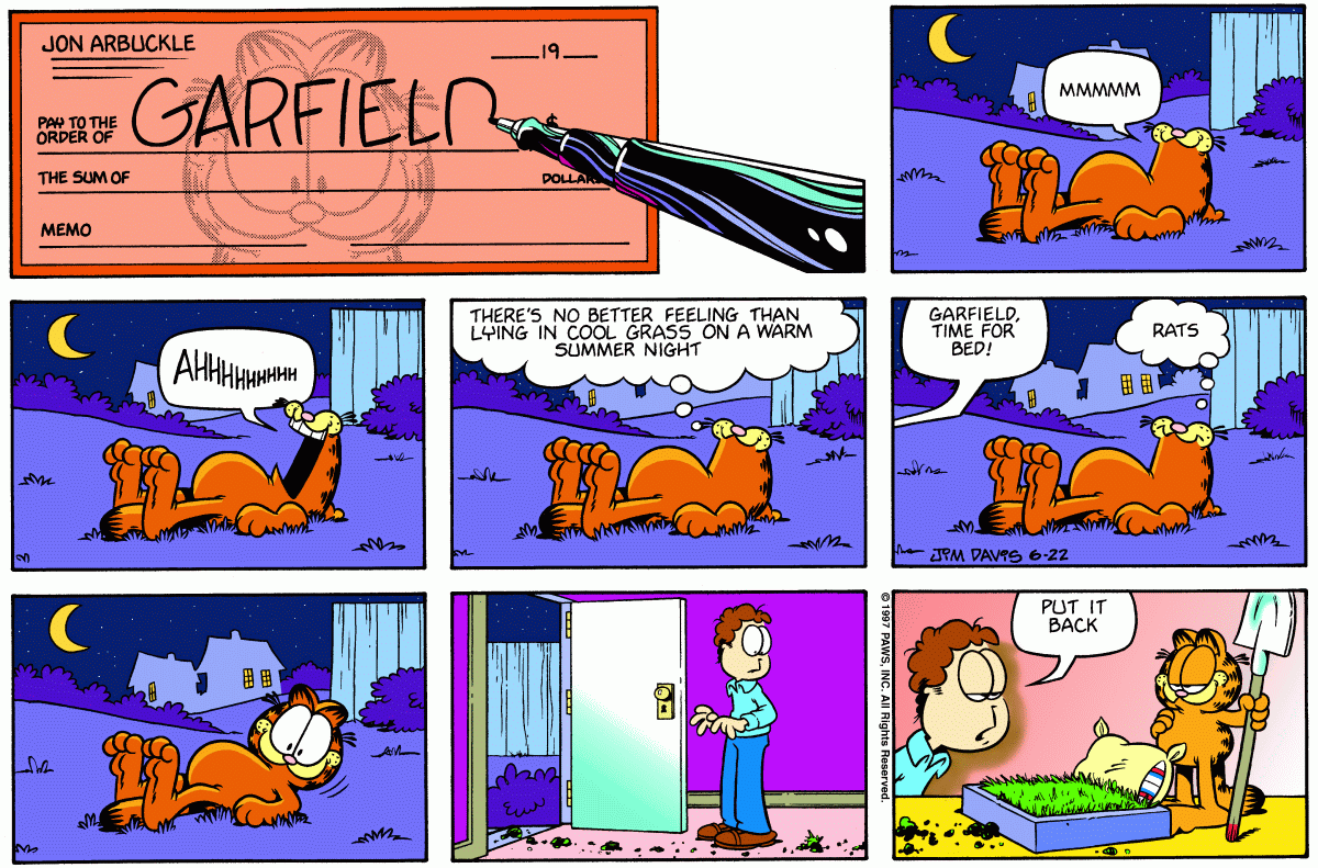 Garfield, June 22, 1997