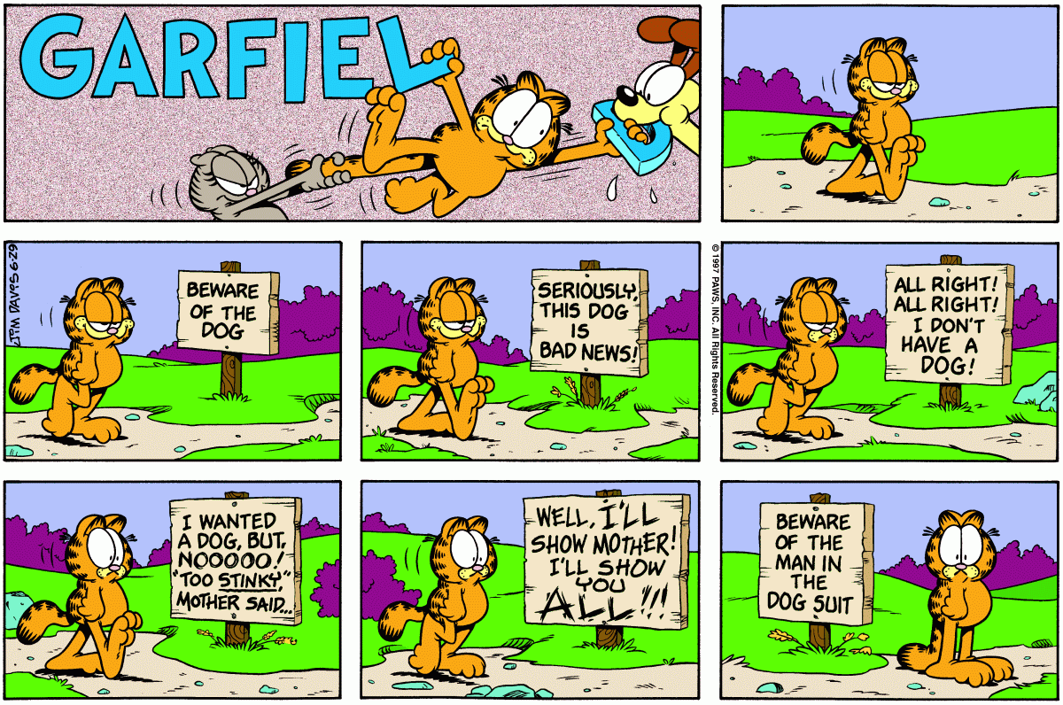 Garfield, June 29, 1997