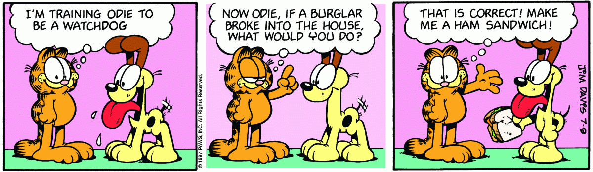 Garfield, July 9, 1997