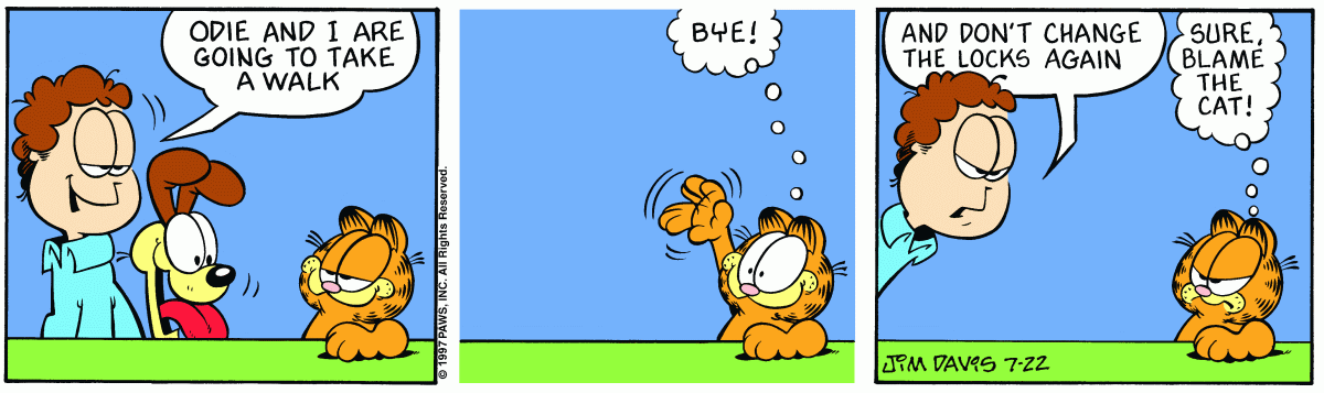 Garfield, July 22, 1997