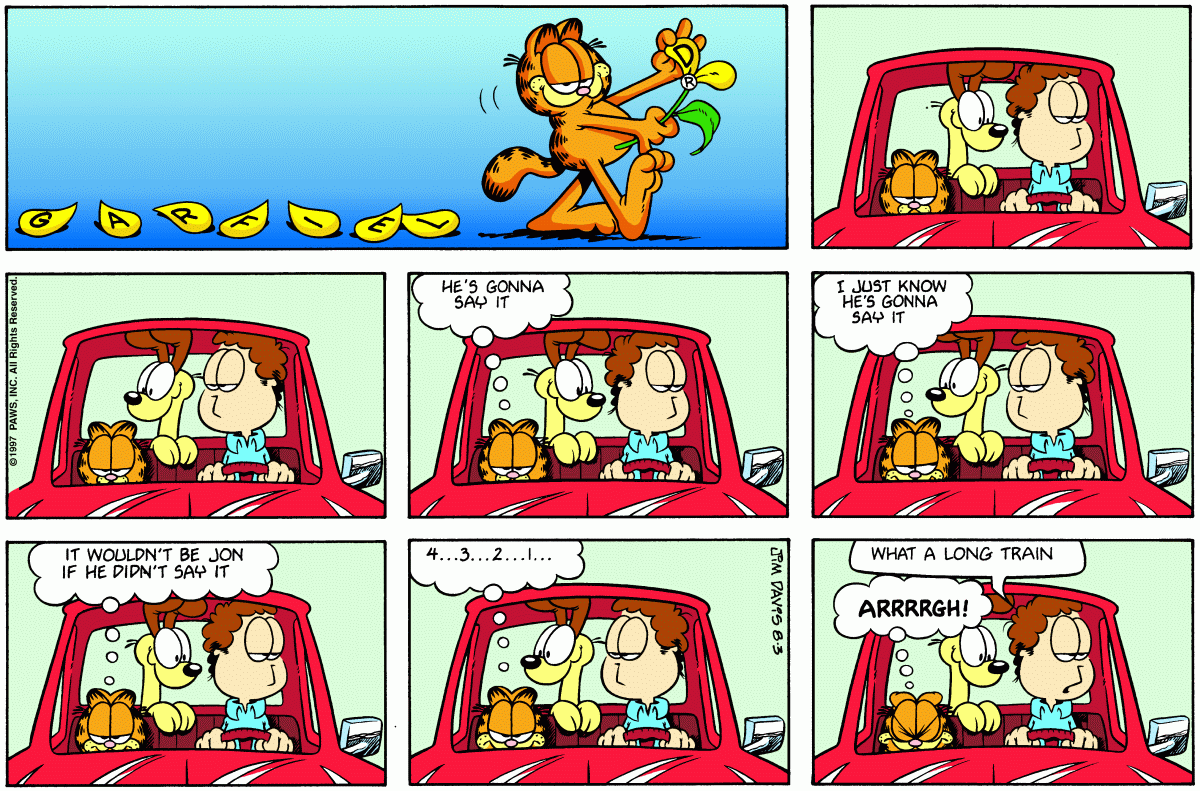 Garfield, August 3, 1997