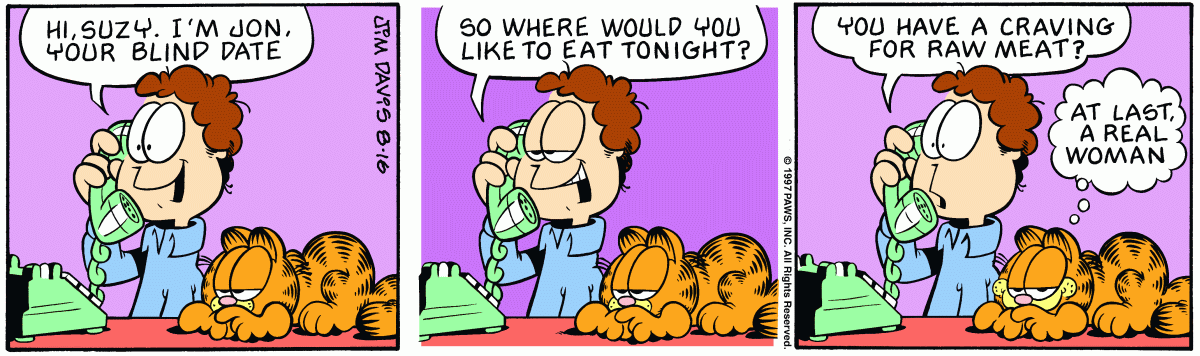 Garfield, August 16, 1997