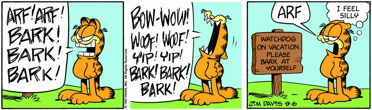 Garfield, September 6, 1997