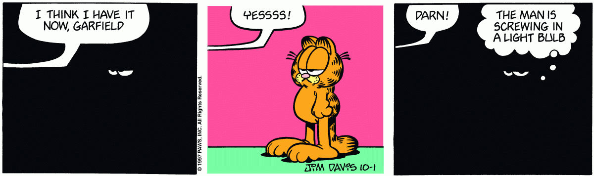 Garfield, October 1, 1997