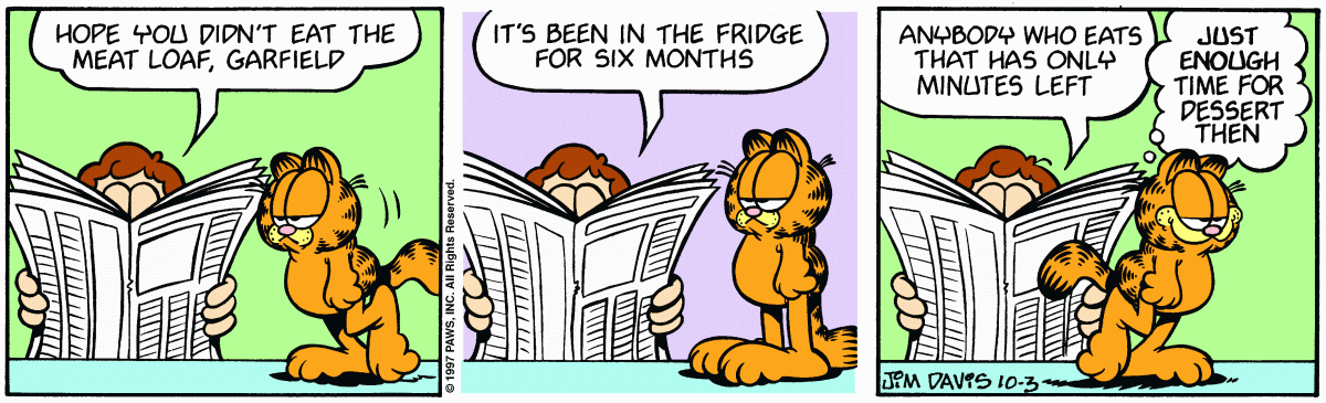 Garfield, October 3, 1997
