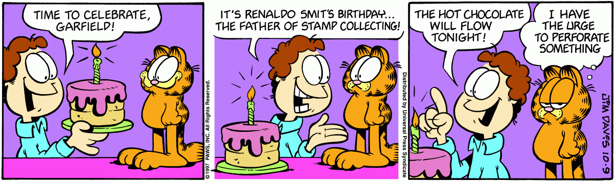 Garfield comic strip for Thursday, October 9, 1997