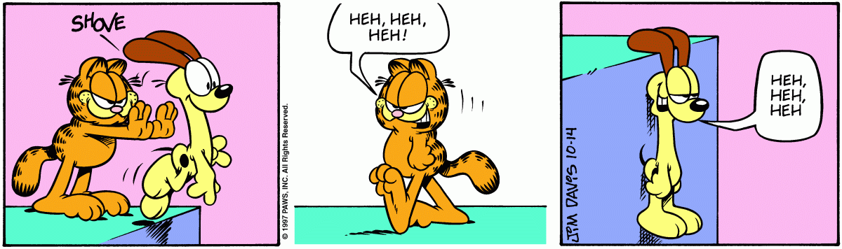 Garfield comic strip for Tuesday, October 14, 1997