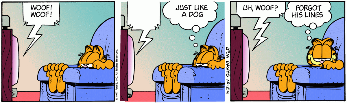 Garfield, October 24, 1997