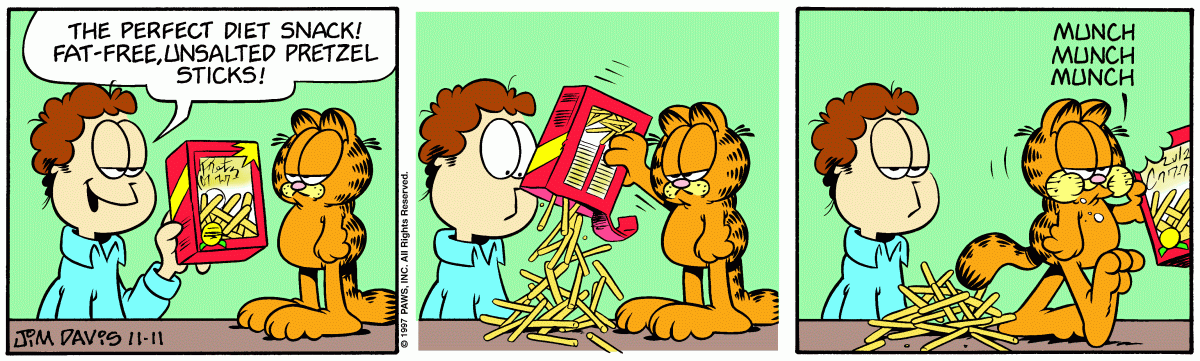 Garfield comic strip for Tuesday, November 11, 1997