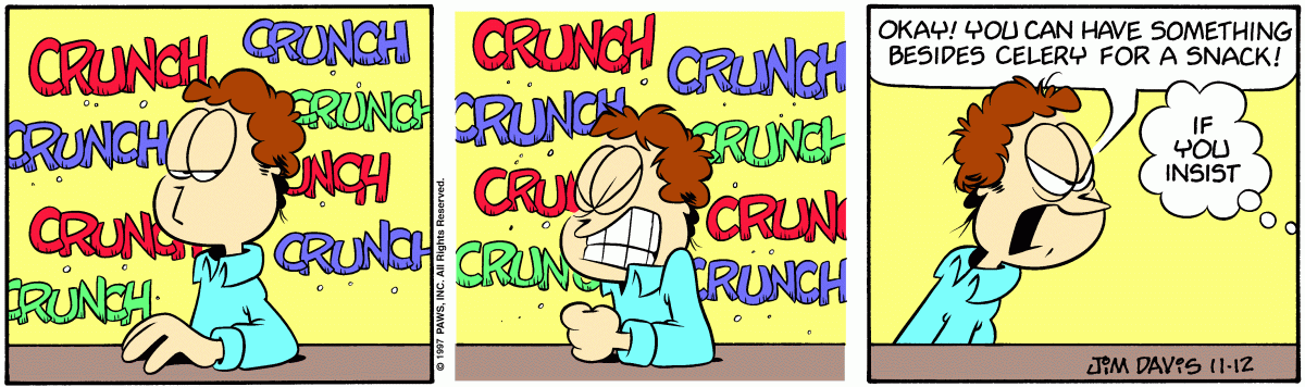 Garfield comic strip for Wednesday, November 12, 1997