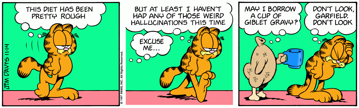Garfield comic strip for Friday, November 14, 1997