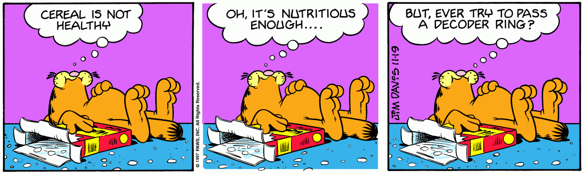Garfield, November 19, 1997