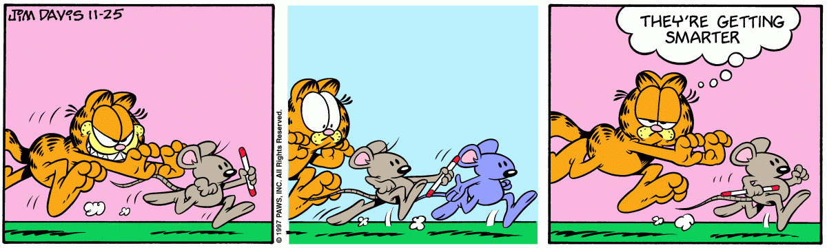 Garfield comic strip for Tuesday, November 25, 1997