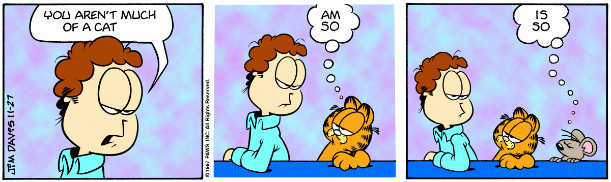 Garfield comic strip for Thursday, November 27, 1997