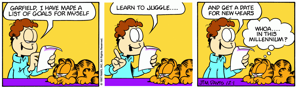 Garfield, December 1, 1997