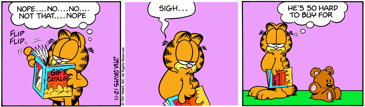 Garfield comic strip for Thursday, December 11, 1997