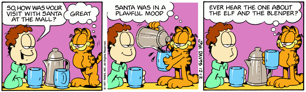 Garfield comic strip for Friday, December 12, 1997