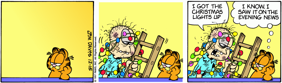 Garfield comic strip for Monday, December 15, 1997