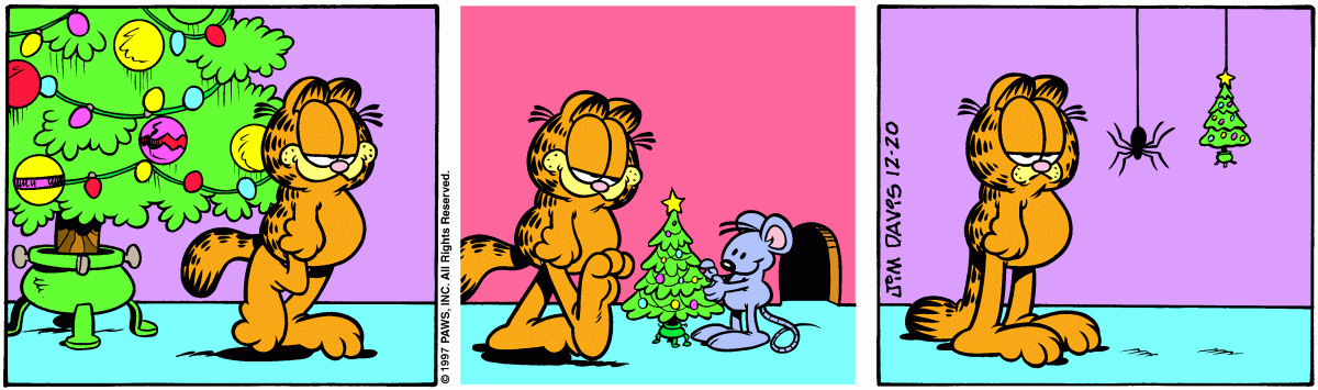 Garfield comic strip for Saturday, December 20, 1997