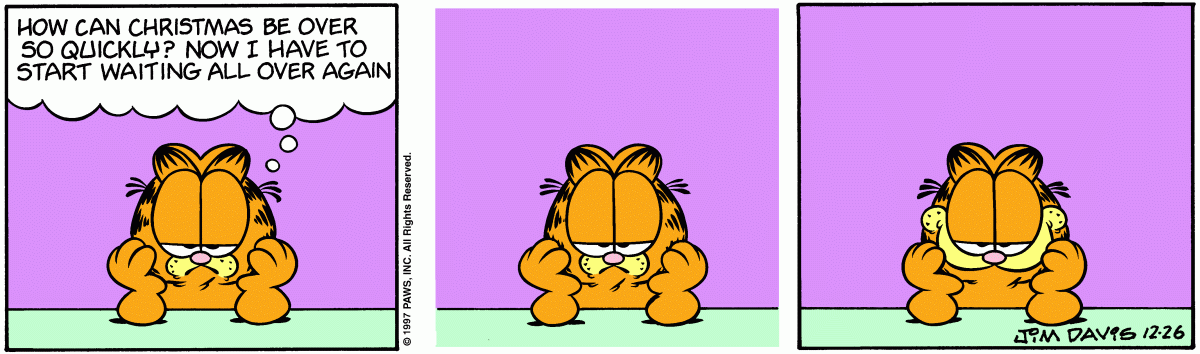 Garfield comic strip for Friday, December 26, 1997