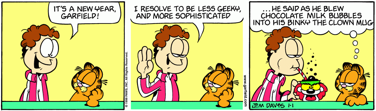 Garfield, January 1, 1998