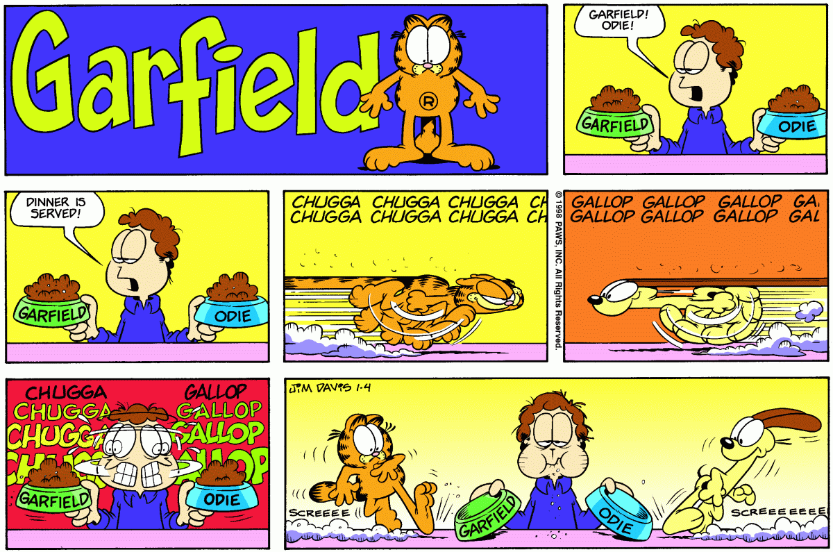 Garfield, January 4, 1998