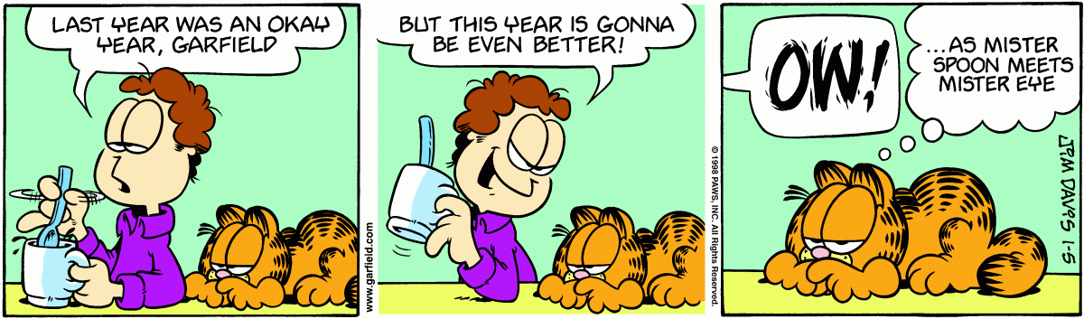 Garfield, January 5, 1998