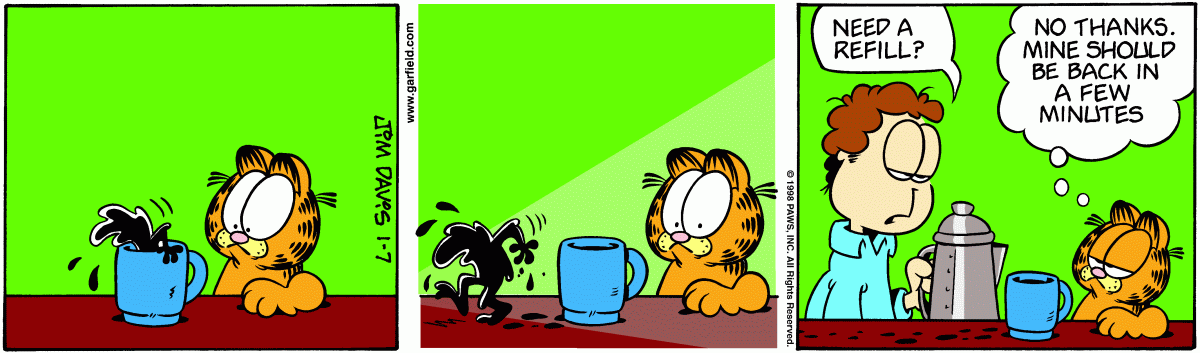 Garfield, January 7, 1998