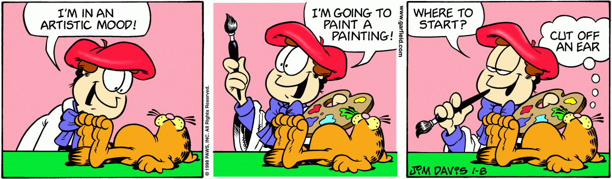 Garfield, January 8, 1998