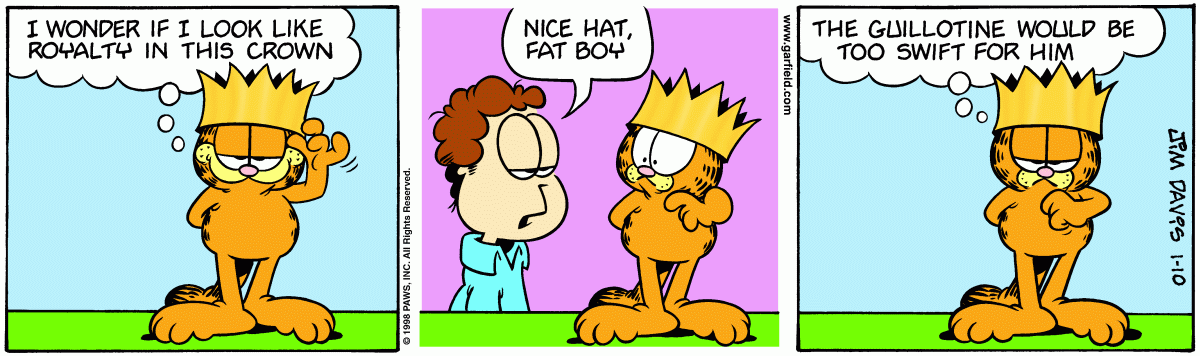 Garfield, January 10, 1998