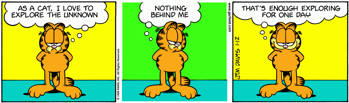 Garfield, January 12, 1998