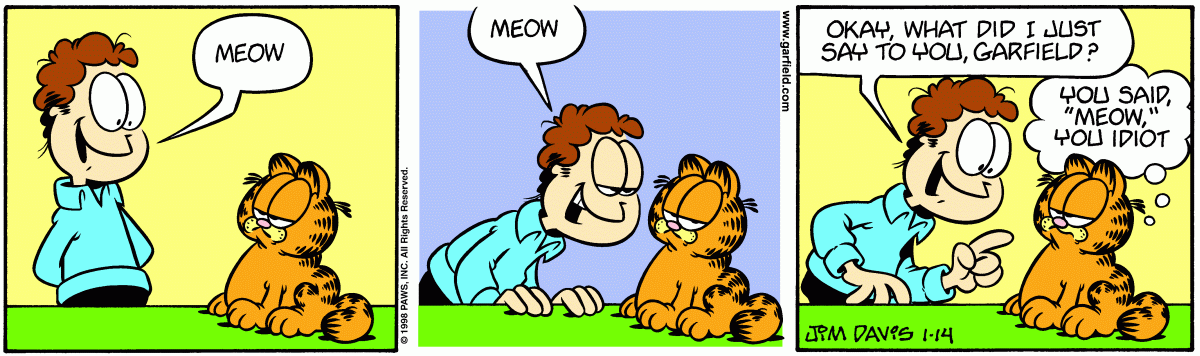 Garfield, January 14, 1998