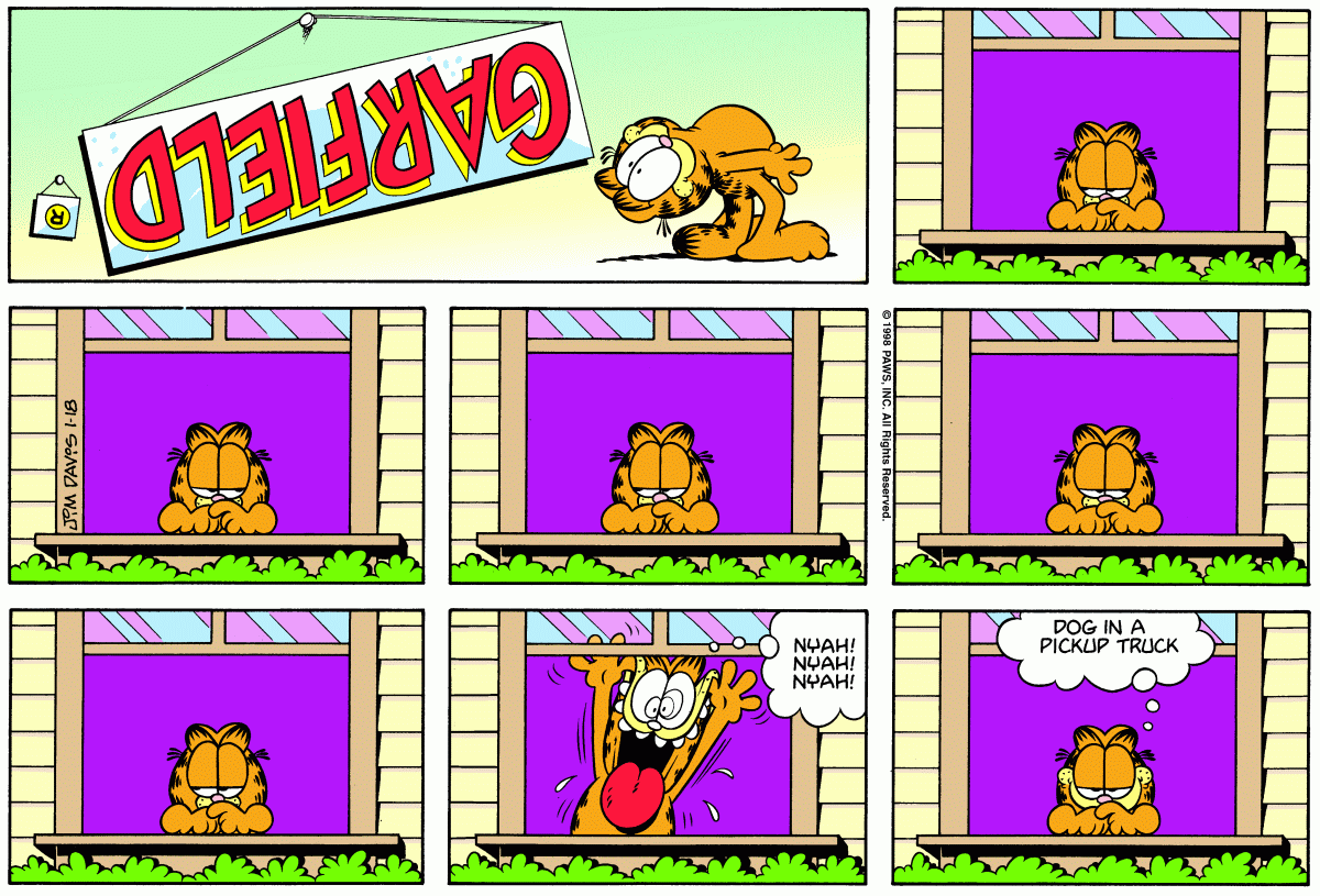 Garfield, January 18, 1998