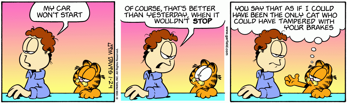 Garfield, January 24, 1998