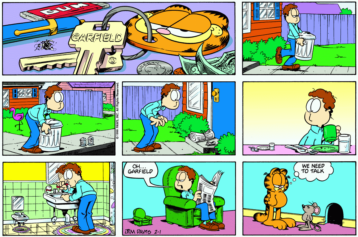 Garfield, February 1, 1998