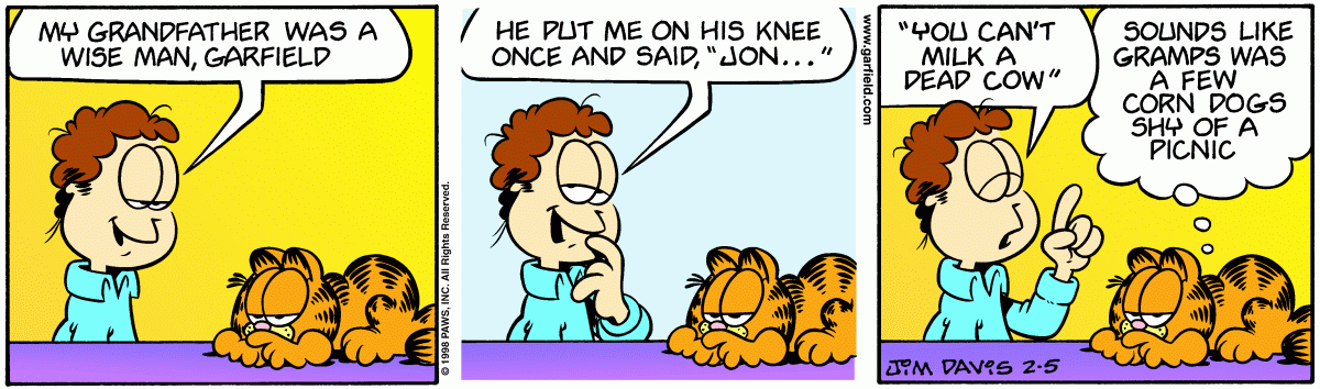 Garfield, February 5, 1998