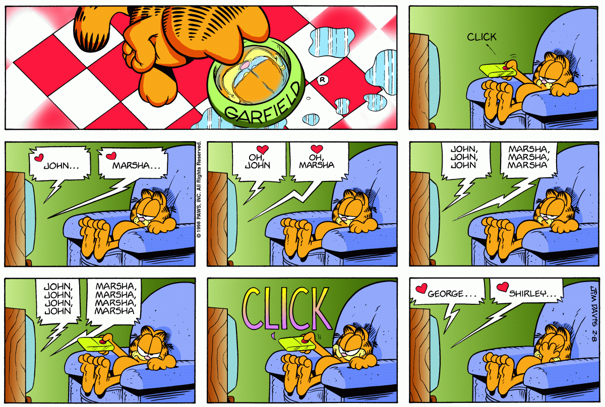 Garfield, February 8, 1998
