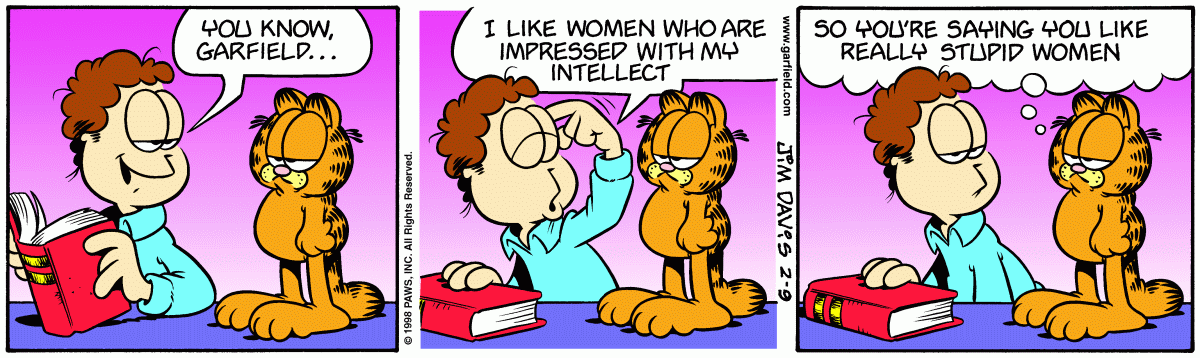 Garfield, February 9, 1998