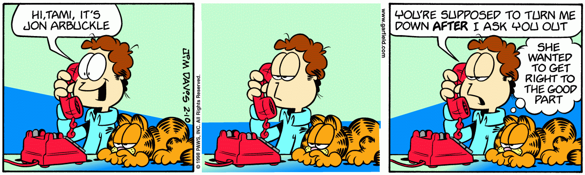 Garfield, February 10, 1998