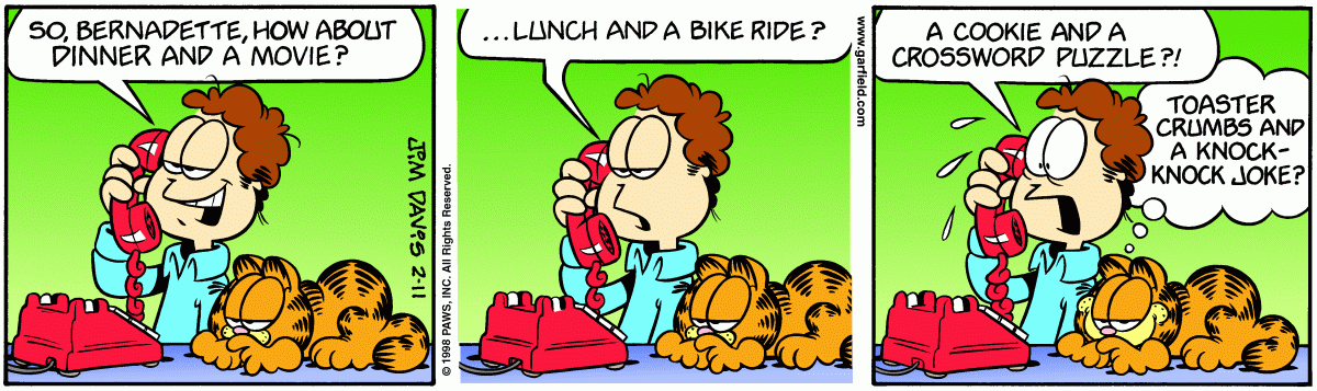 Garfield, February 11, 1998