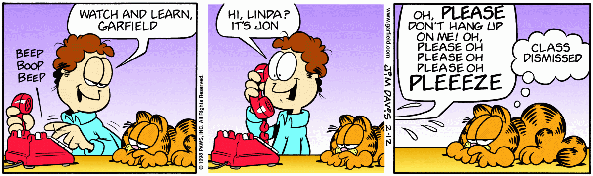 Garfield, February 12, 1998