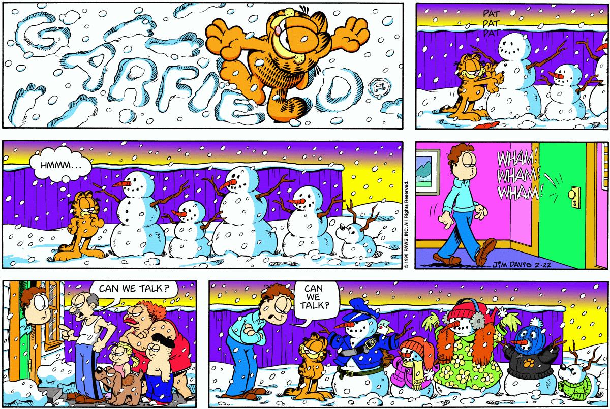 Garfield, February 22, 1998