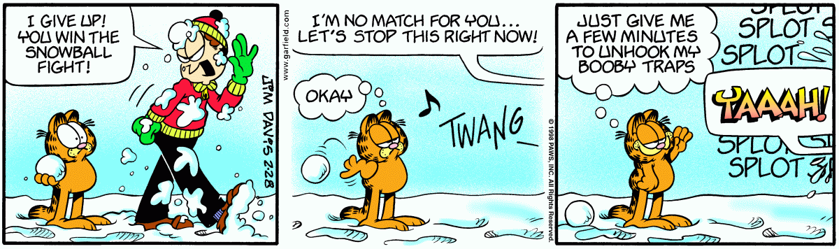 Garfield, February 28, 1998