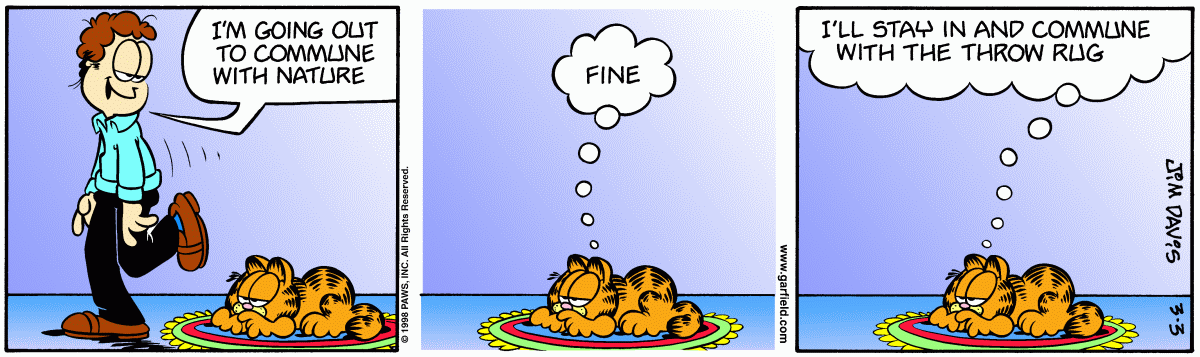 Garfield comic strip for Tuesday, March 3, 1998