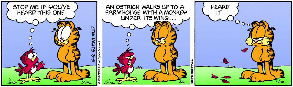 Garfield, March 5, 1998