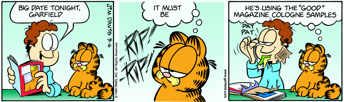 Garfield, March 6, 1998