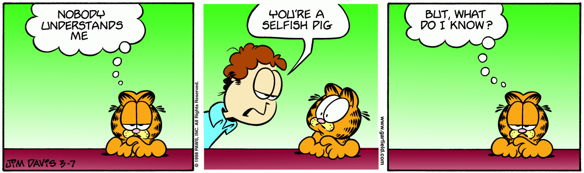 Garfield, March 7, 1998