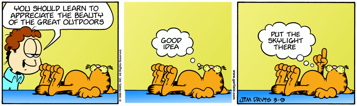 Garfield, March 9, 1998